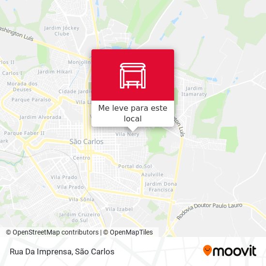 Rua Da Imprensa mapa