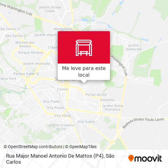 Rua Major Manoel Antonio De Mattos (P4) mapa