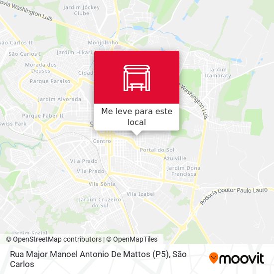 Rua Major Manoel Antonio De Mattos (P5) mapa