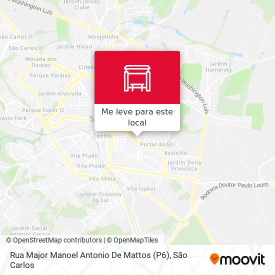 Rua Major Manoel Antonio De Mattos (P6) mapa
