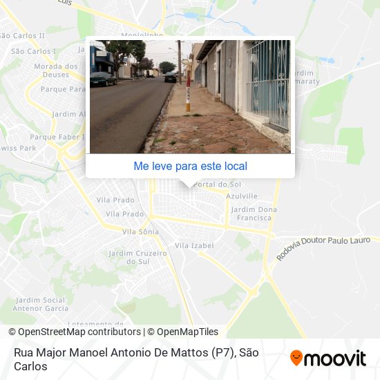 Rua Major Manoel Antonio De Mattos (P7) mapa