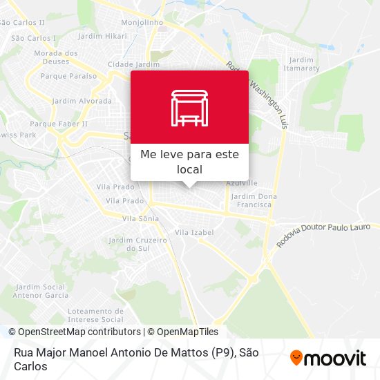 Rua Major Manoel Antonio De Mattos (P9) mapa