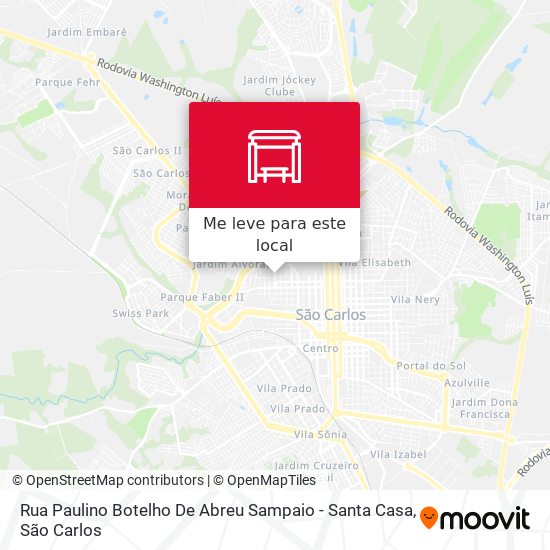 Rua Paulino Botelho De Abreu Sampaio - Santa Casa mapa