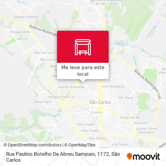 Rua Paulino Botelho De Abreu Sampaio, 1172 mapa