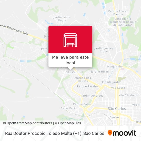 Rua Doutor Procópio Tolêdo Malta (P1) mapa