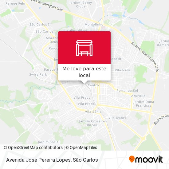 Avenida José Pereira Lopes mapa
