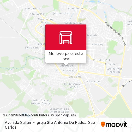 Avenida Sallum - Igreja Sto Antônio De Pádua mapa