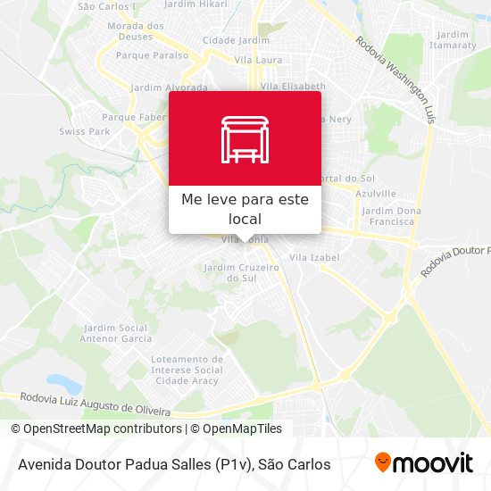 Avenida Doutor Padua Salles (P1v) mapa