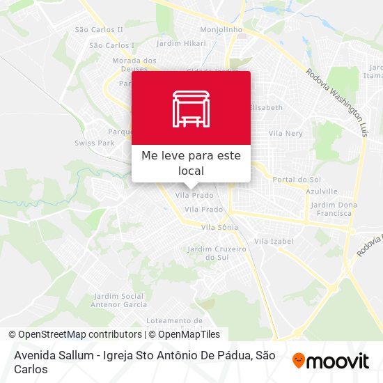 Avenida Sallum - Igreja Sto Antônio De Pádua mapa