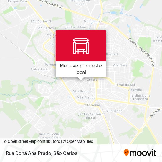 Rua Doná Ana Prado mapa