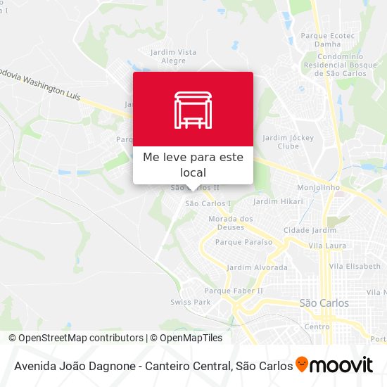 Avenida João Dagnone - Canteiro Central mapa