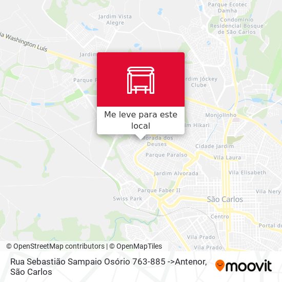 Rua Sebastião Sampaio Osório 763-885 ->Antenor mapa
