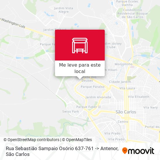Rua Sebastião Sampaio Osório 637-761 -> Antenor mapa