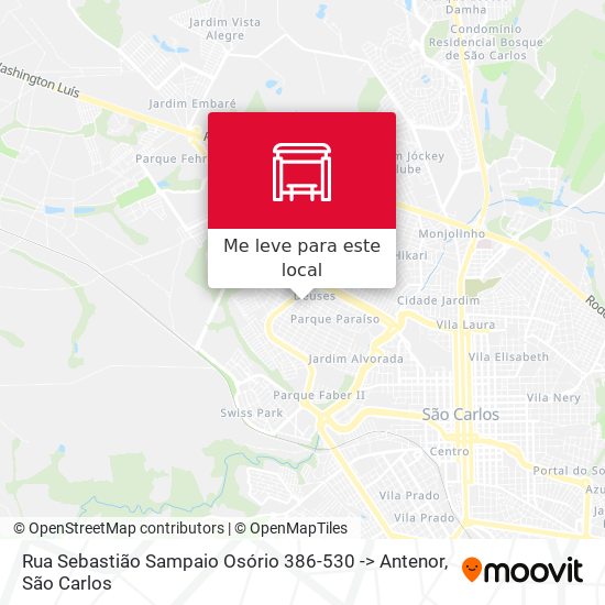 Rua Sebastião Sampaio Osório 386-530 -> Antenor mapa