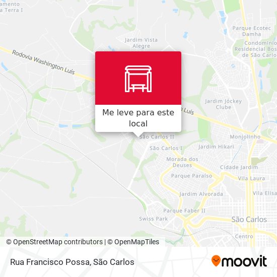 Rua Francisco Possa mapa