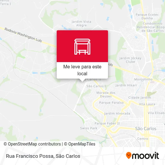 Rua Francisco Possa mapa