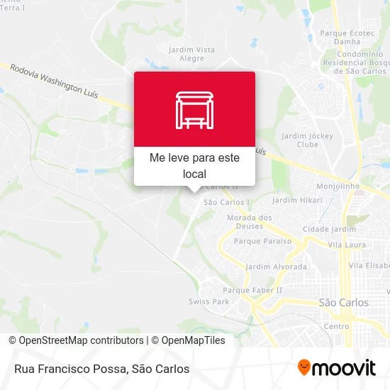 Rua Francisco Possa mapa