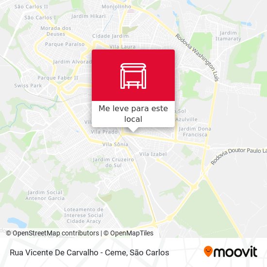 Rua Vicente De Carvalho - Ceme mapa