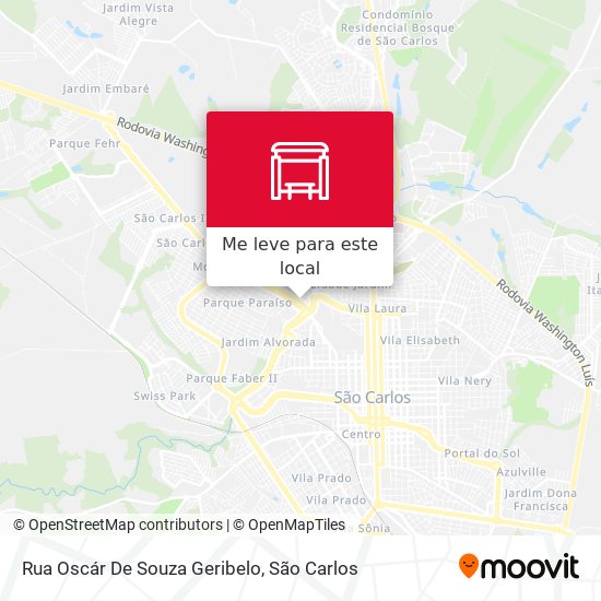 Rua Oscár De Souza Geribelo mapa