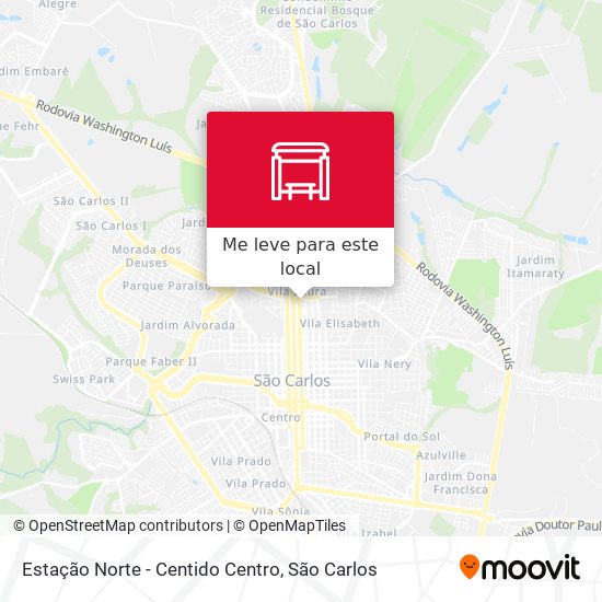 Estação Norte - Centido Centro mapa