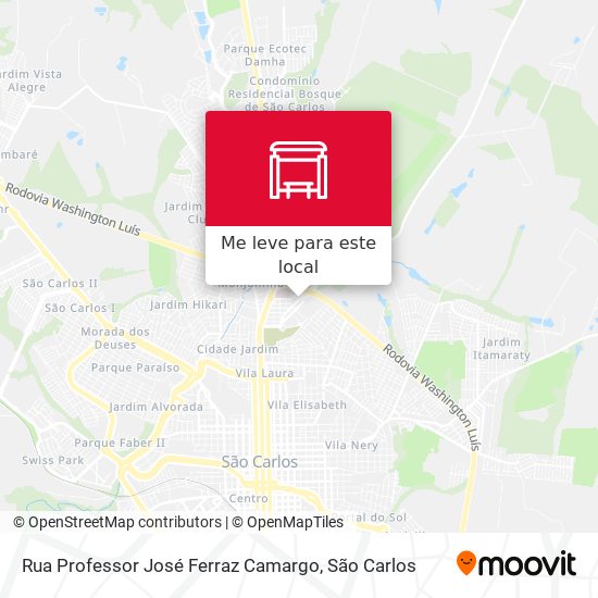 Rua Professor José Ferraz Camargo mapa