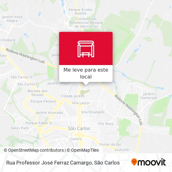 Rua Professor José Ferraz Camargo mapa