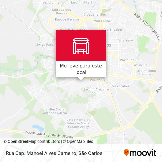 Rua Cap. Manoel Alves Carneiro mapa