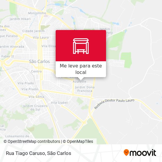 Rua Tiago Caruso mapa