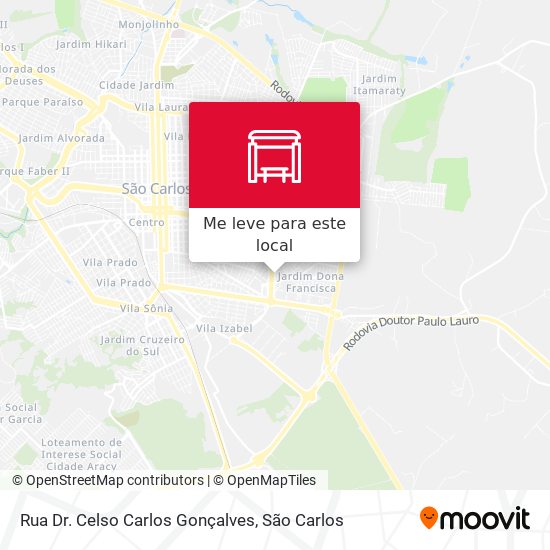 Rua Dr. Celso Carlos Gonçalves mapa