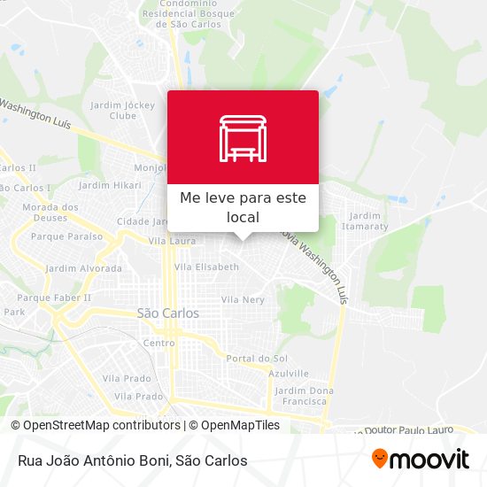 Rua João Antônio Boni mapa