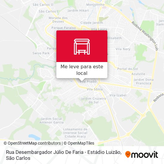 Rua Desembargador Júlio De Faria - Estádio Luizão mapa