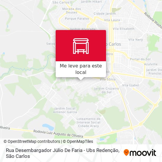 Rua Desembargador Júlio De Faria - Ubs Redenção mapa