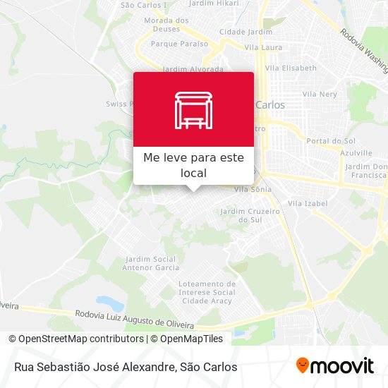 Rua Sebastião José Alexandre mapa