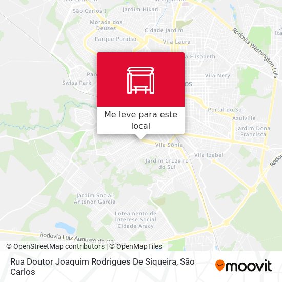 Rua Doutor Joaquim Rodrigues De Siqueira mapa
