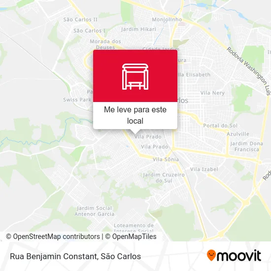 Rua Benjamin Constant mapa