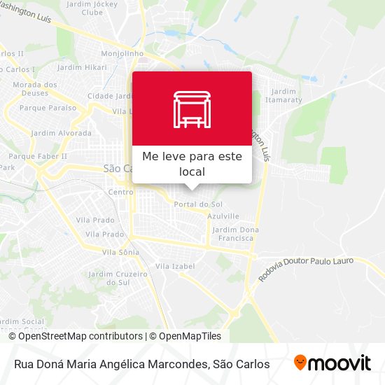 Rua Doná Maria Angélica Marcondes mapa