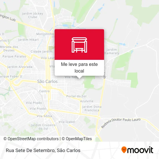 Rua Sete De Setembro mapa