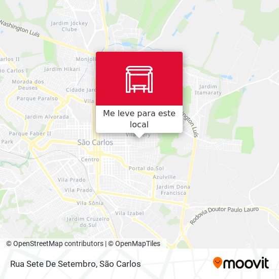 Rua Sete De Setembro mapa