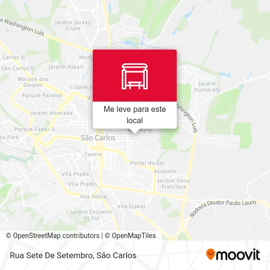 Rua Sete De Setembro mapa