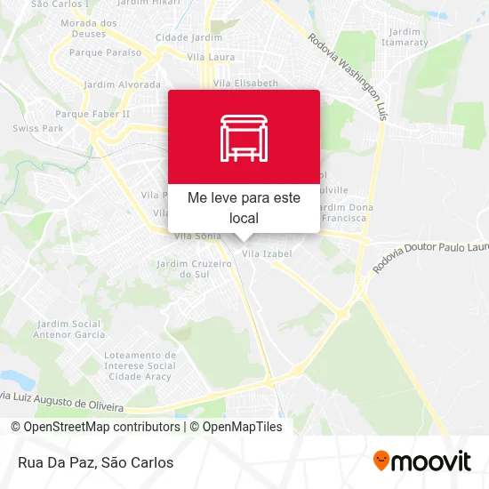 Rua Da Paz mapa