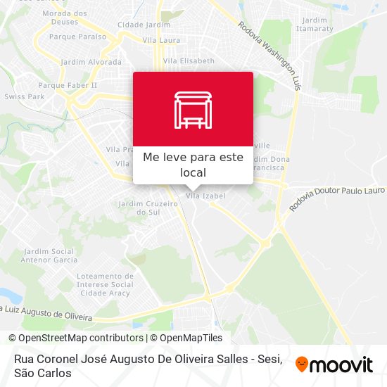 Rua Coronel José Augusto De Oliveira Salles - Sesi mapa