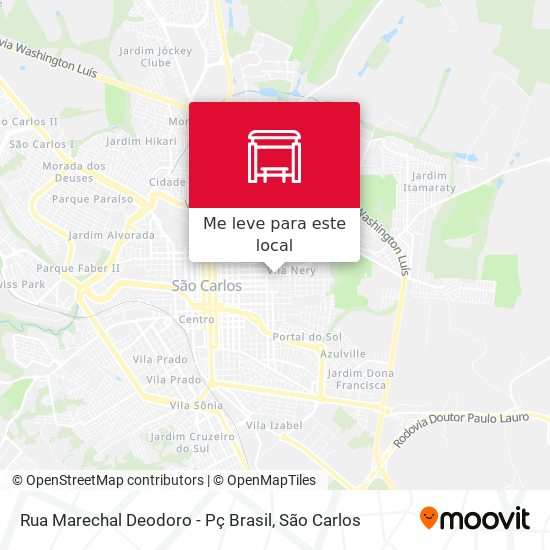 Rua Marechal Deodoro - Pç Brasil mapa