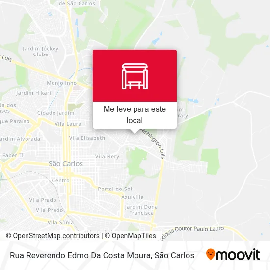 Rua Reverendo Edmo Da Costa Moura mapa
