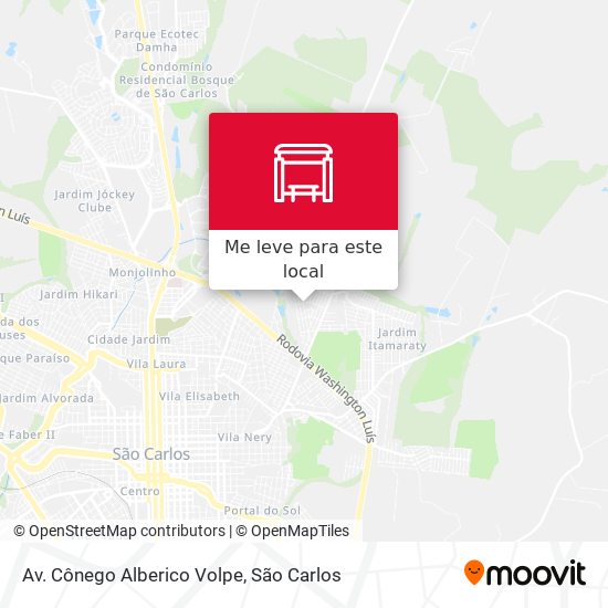 Av. Cônego Alberico Volpe mapa