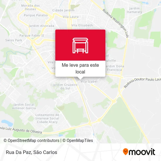 Rua Da Paz mapa