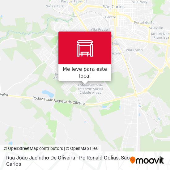 Rua João Jacintho De Oliveira - Pç Ronald Golias mapa