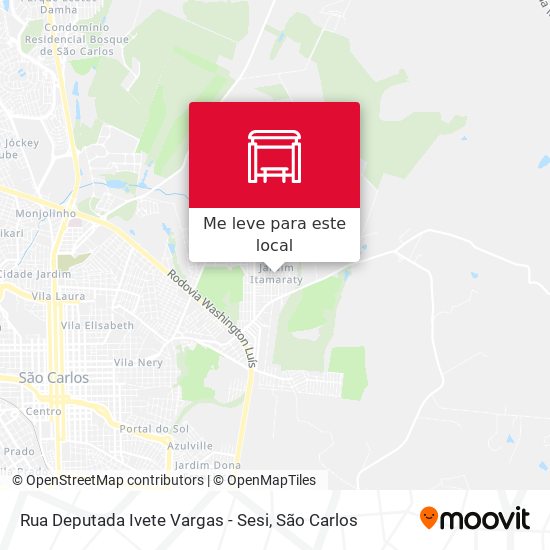 Rua Deputada Ivete Vargas - Sesi mapa