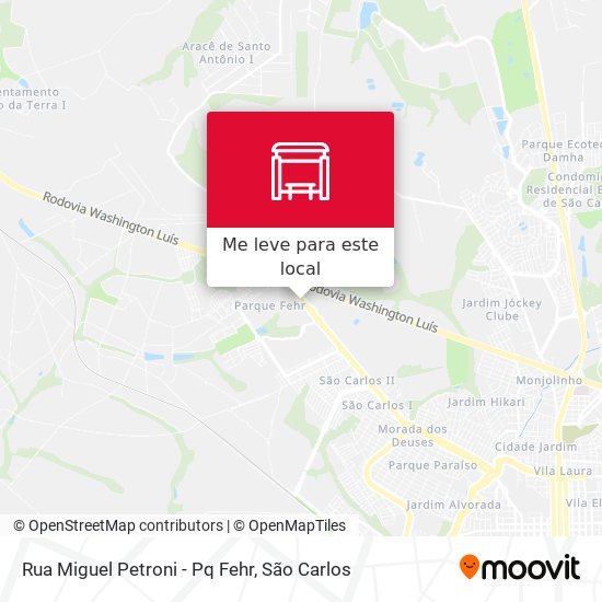 Rua Miguel Petroni - Pq Fehr mapa