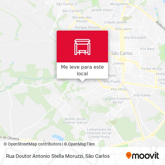 Rua Doutor Antonio Stella Moruzzi mapa