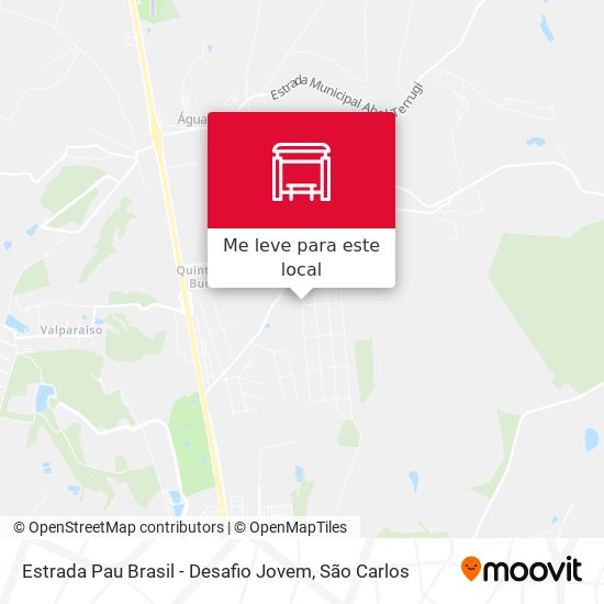 Estrada Pau Brasil - Desafio Jovem mapa